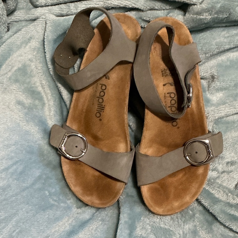 Birkenstock Papillio Sandals in Gray and Tan